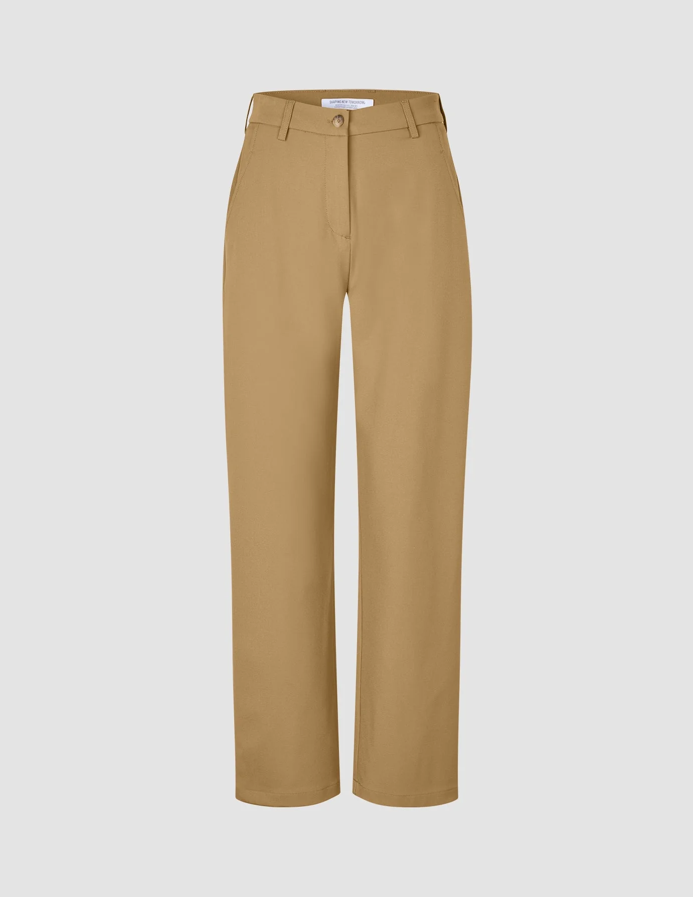 Essential Pants Straight Caramel - Image 3