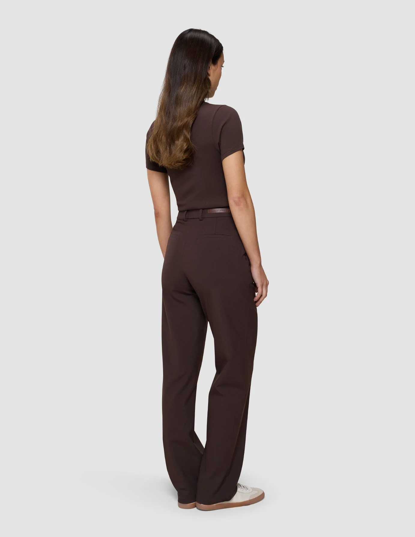 Women's Essential Pants Straight Espresso - Image 6