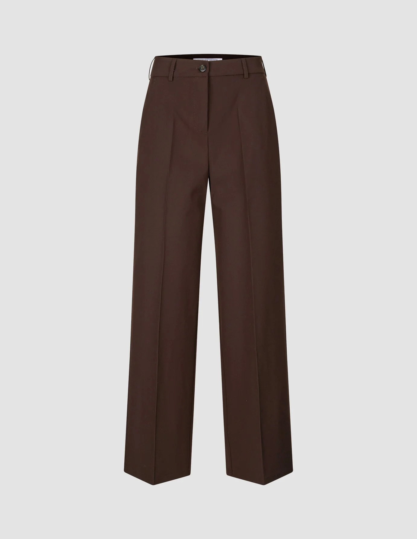 Women's Essential Pants Wide Espresso - Image 3