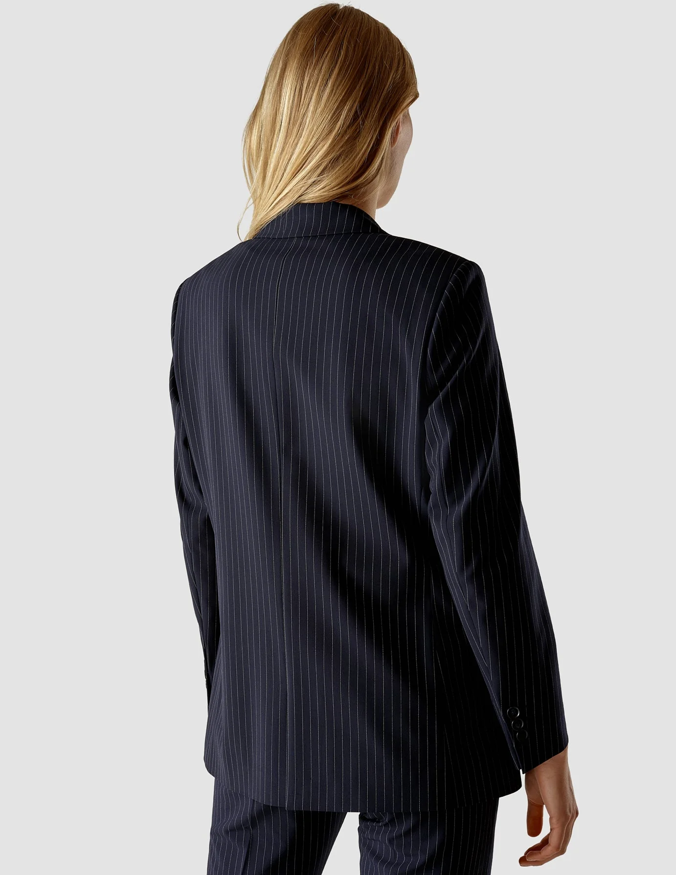 Essential Suit Tapered Navy Pinstripe - Image 4