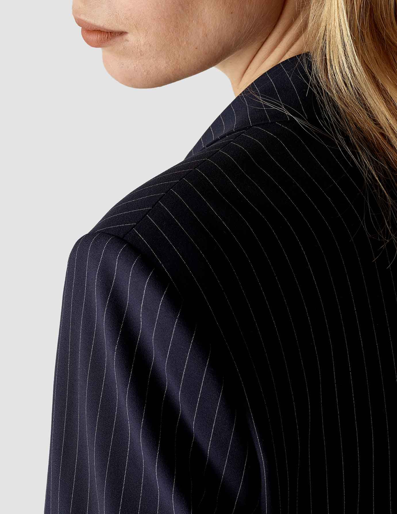 Essential Suit Tapered Navy Pinstripe - Image 5