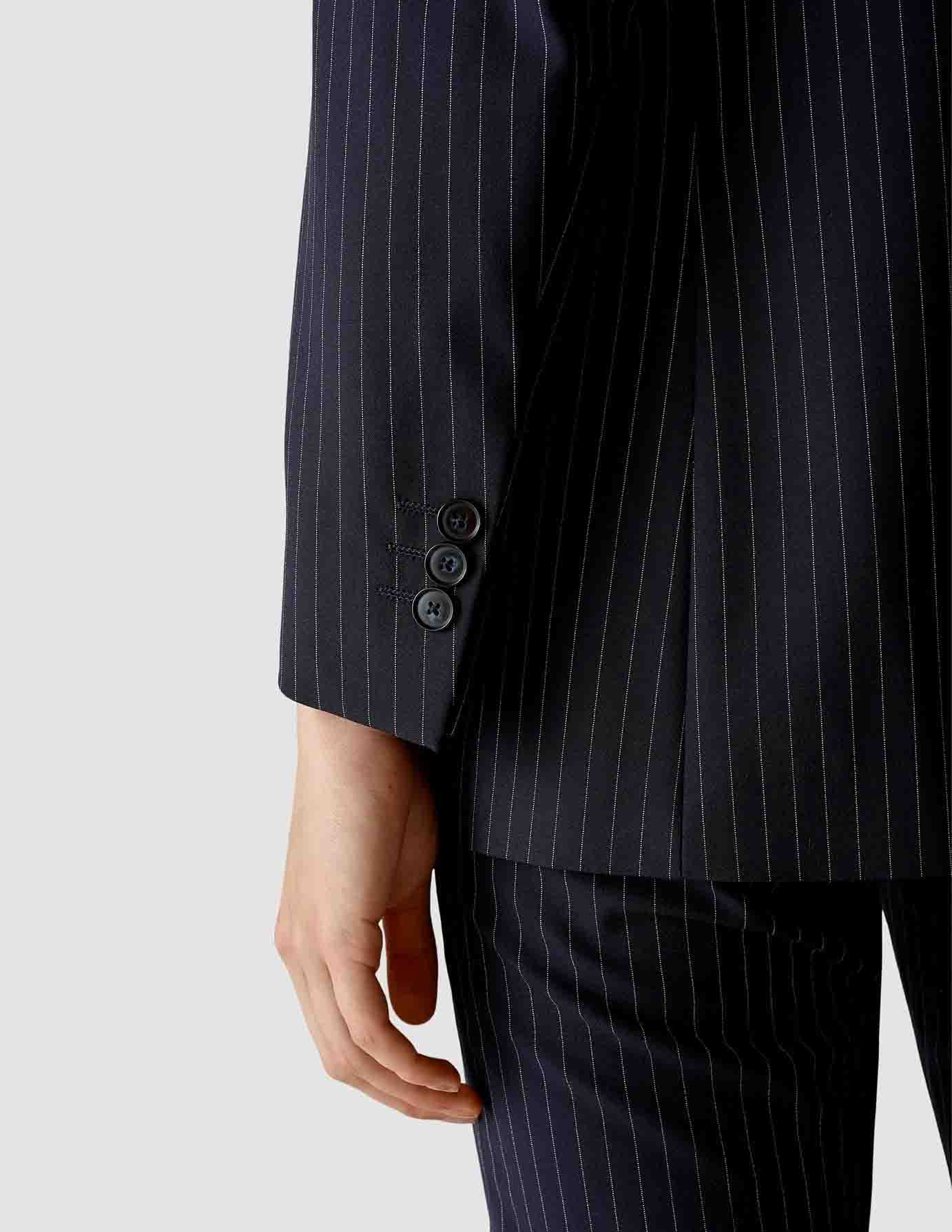 Essential Suit Tapered Navy Pinstripe - Image 6