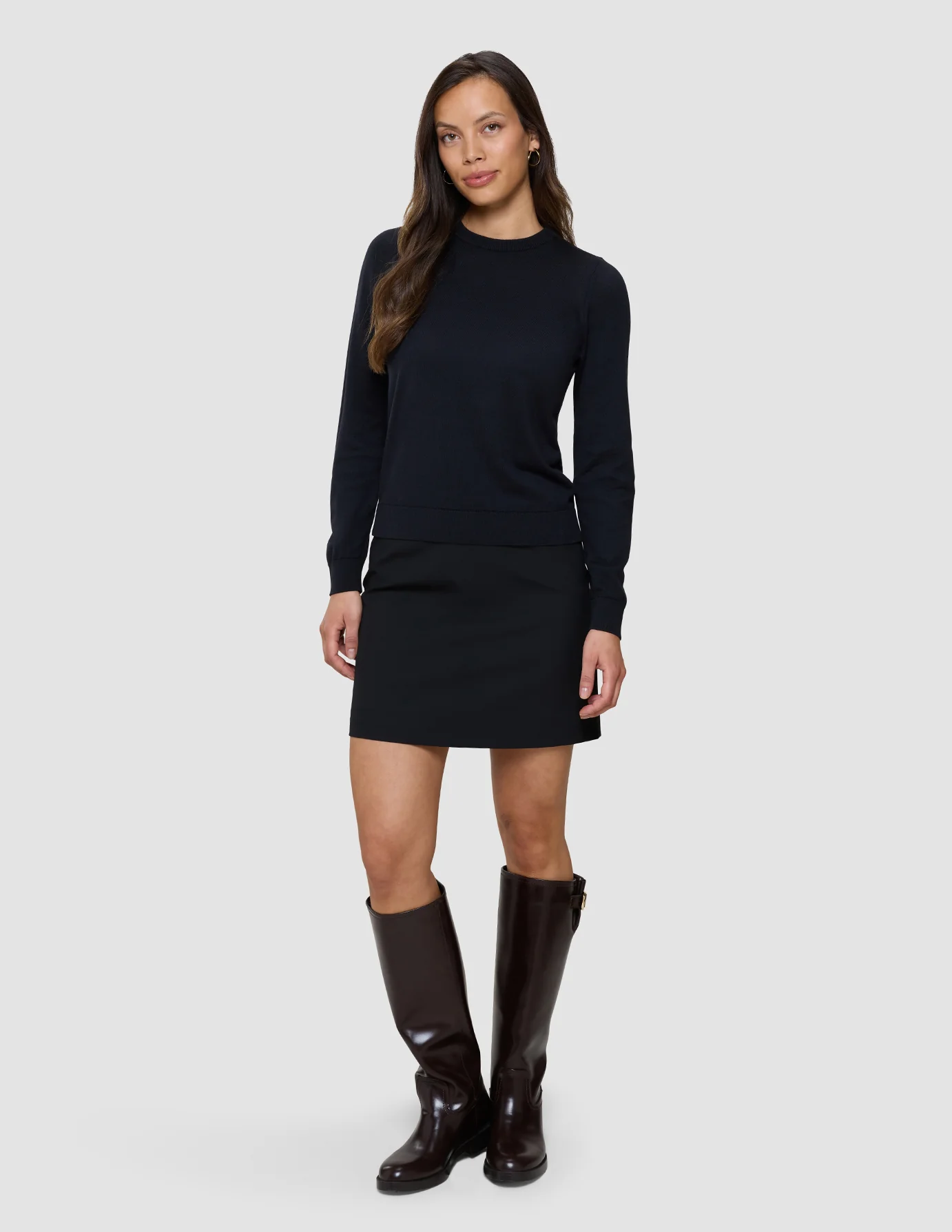 Fine Knit Crewneck Black - Image 6