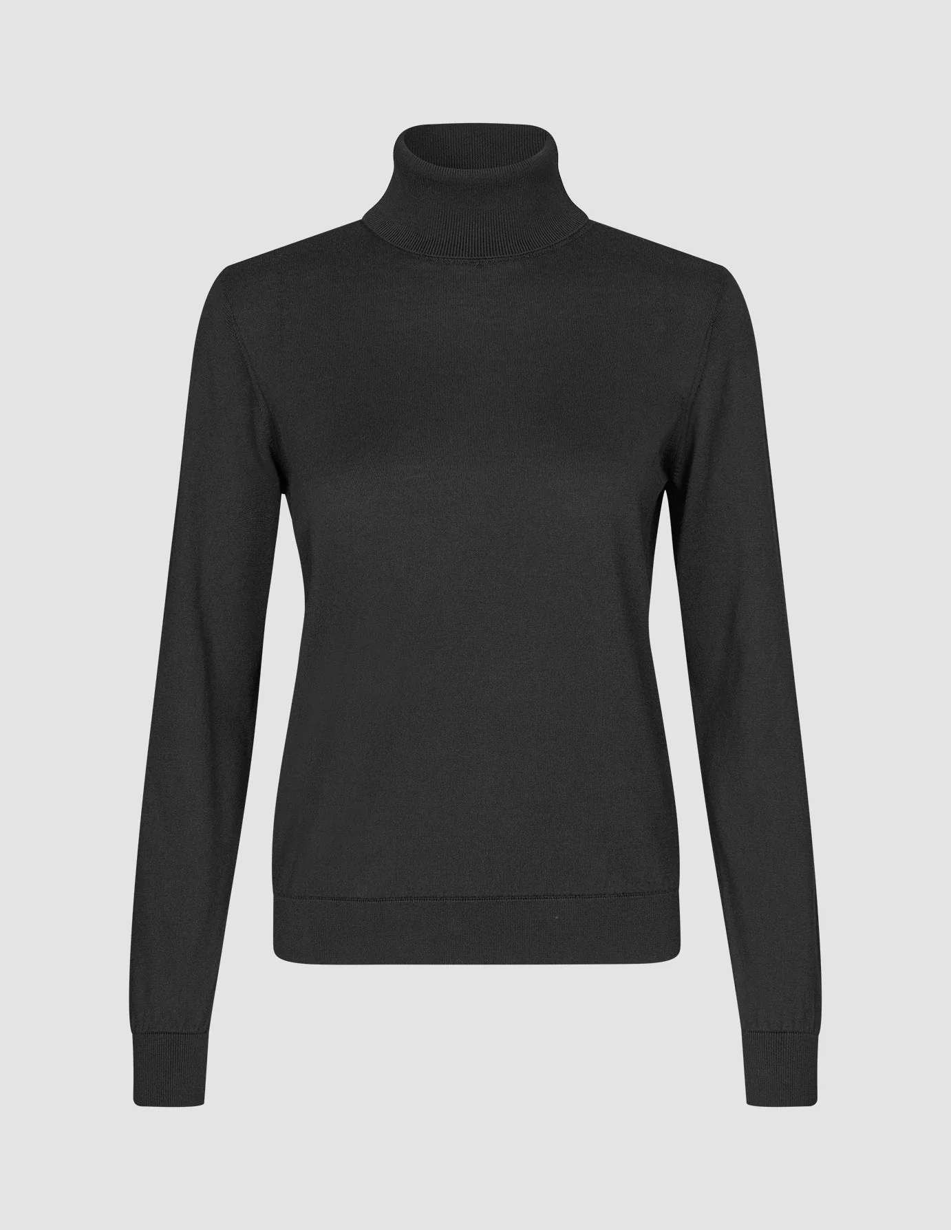 Fine Knit Turtleneck Black - Image 3