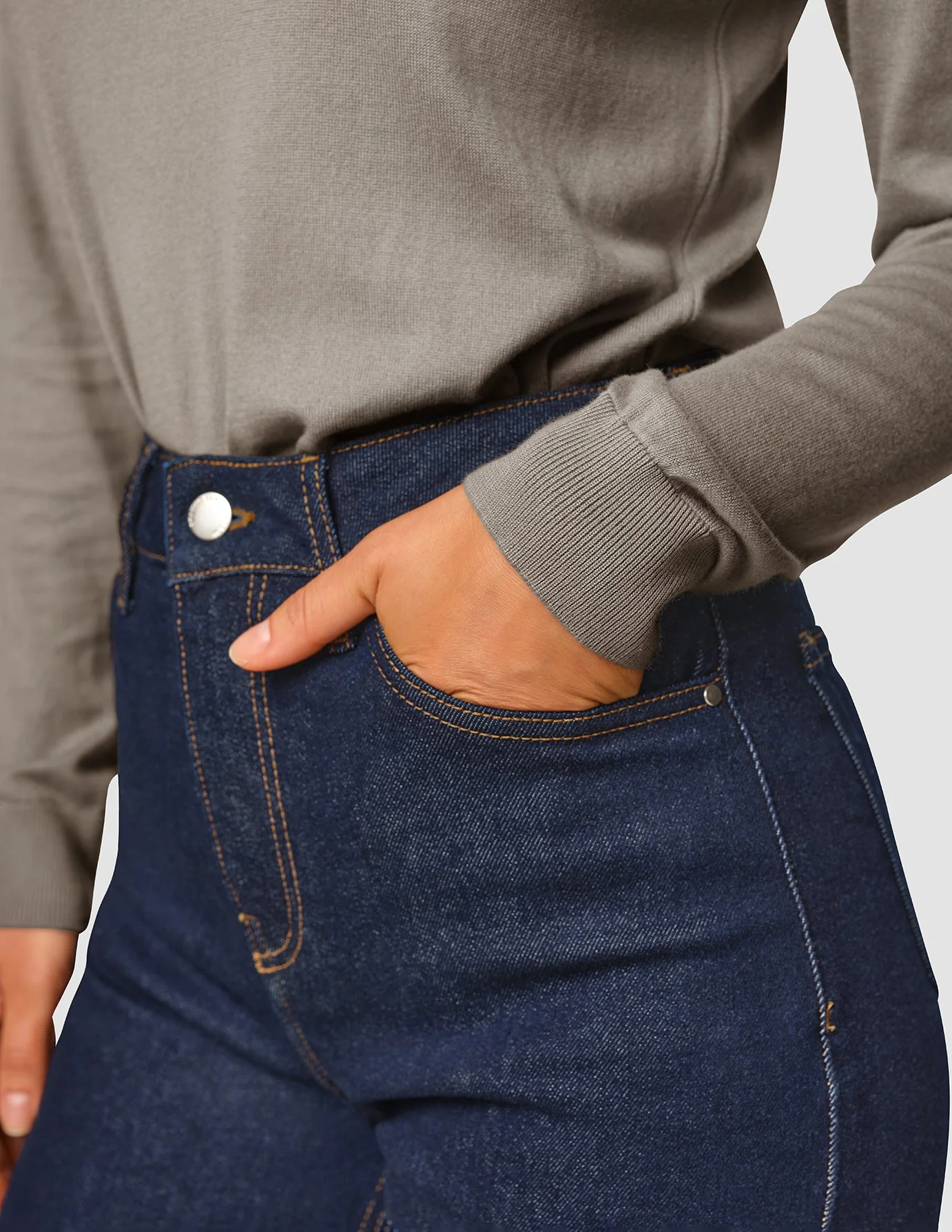 Jeans Straight Fit Dark Blue - Image 6
