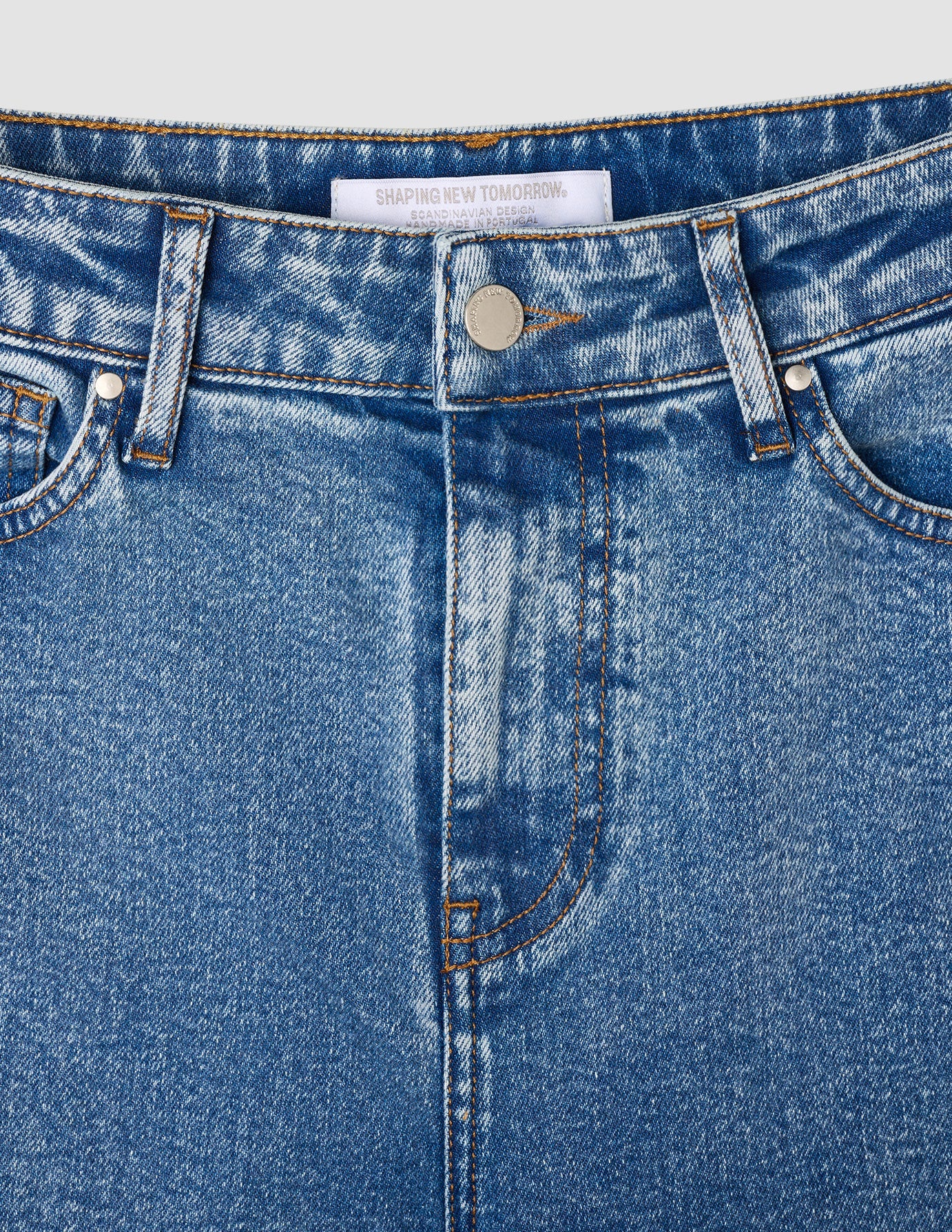 Jeans Straight Snow Blue Wash - Image 6