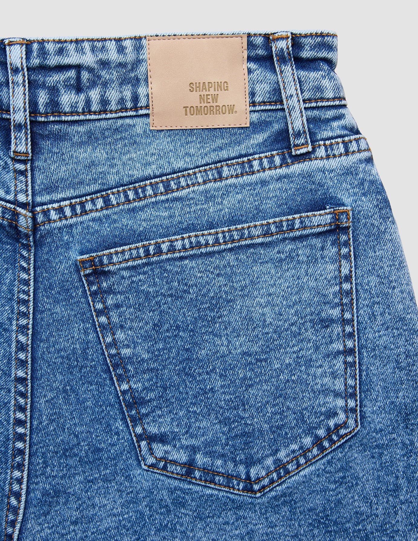 Jeans Straight Snow Blue Wash - Image 7