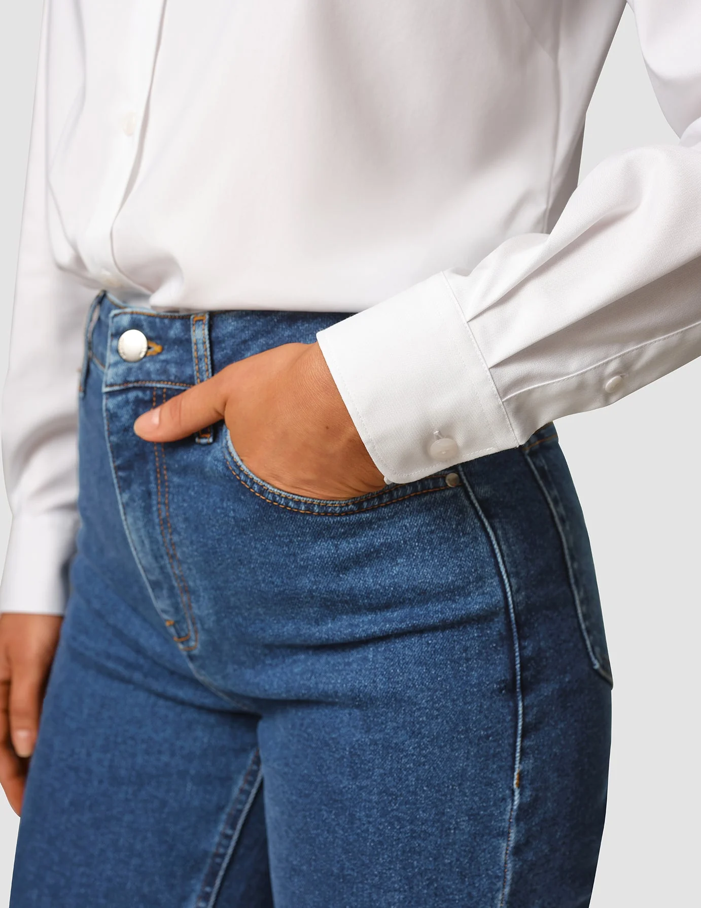 Jeans Tapered Medium Blue - Image 5