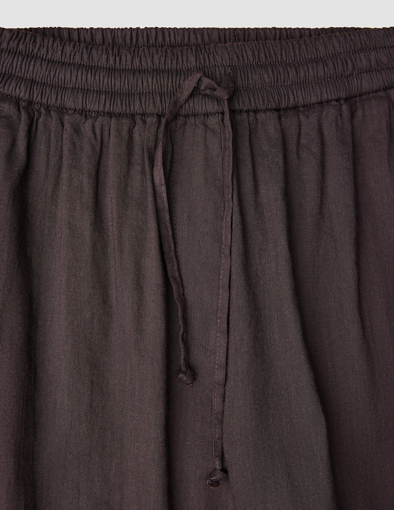 Women's Linen Pants Relaxed Espresso - Image 8