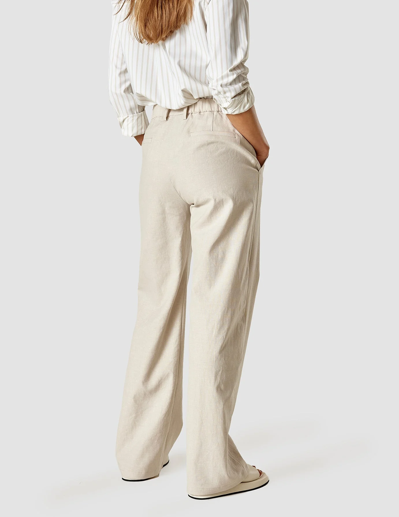 Linen Pants Sandshell - Image 4