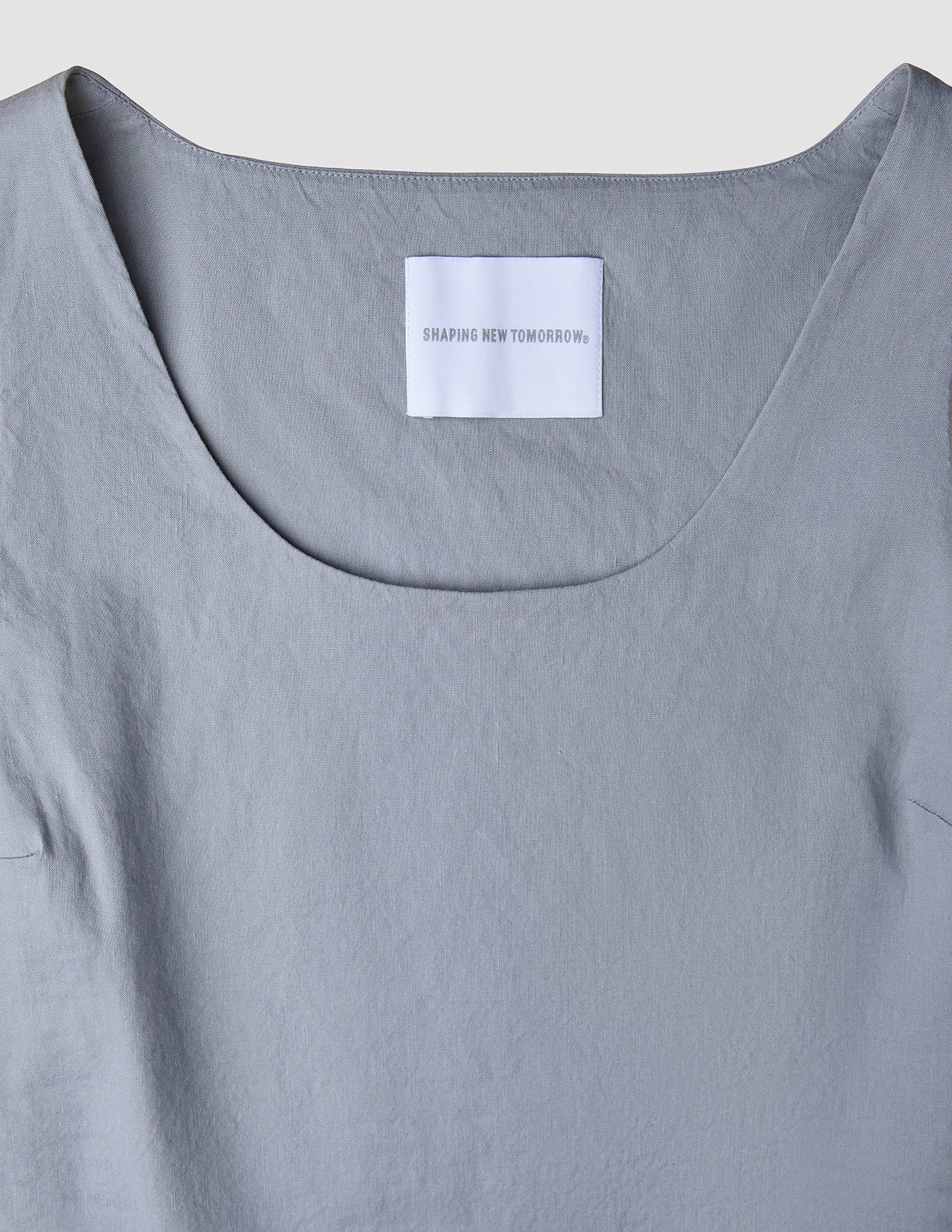 Women Linen Top Stone Grey - Image 9