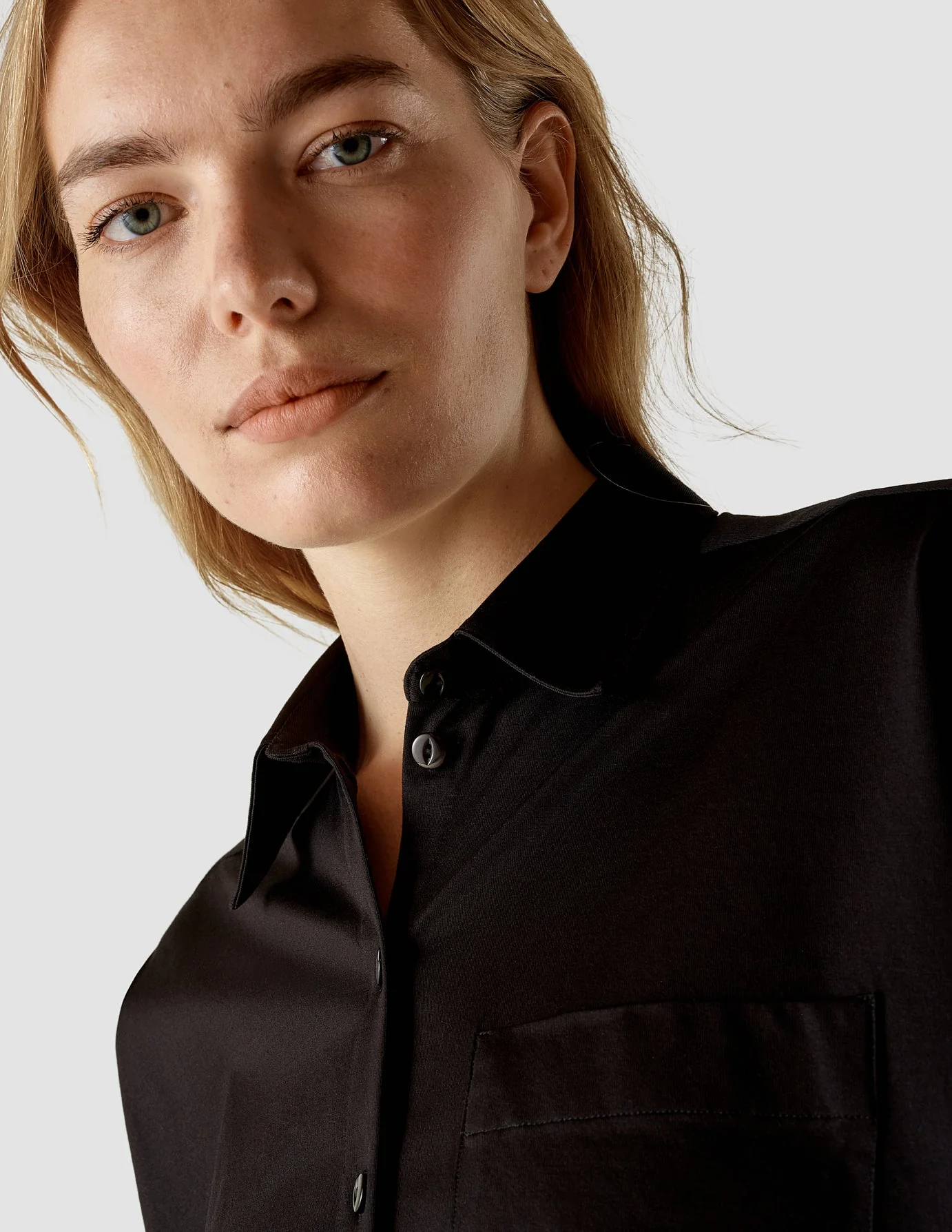 Oversized Long Sleeve Shirt Black - Image 6