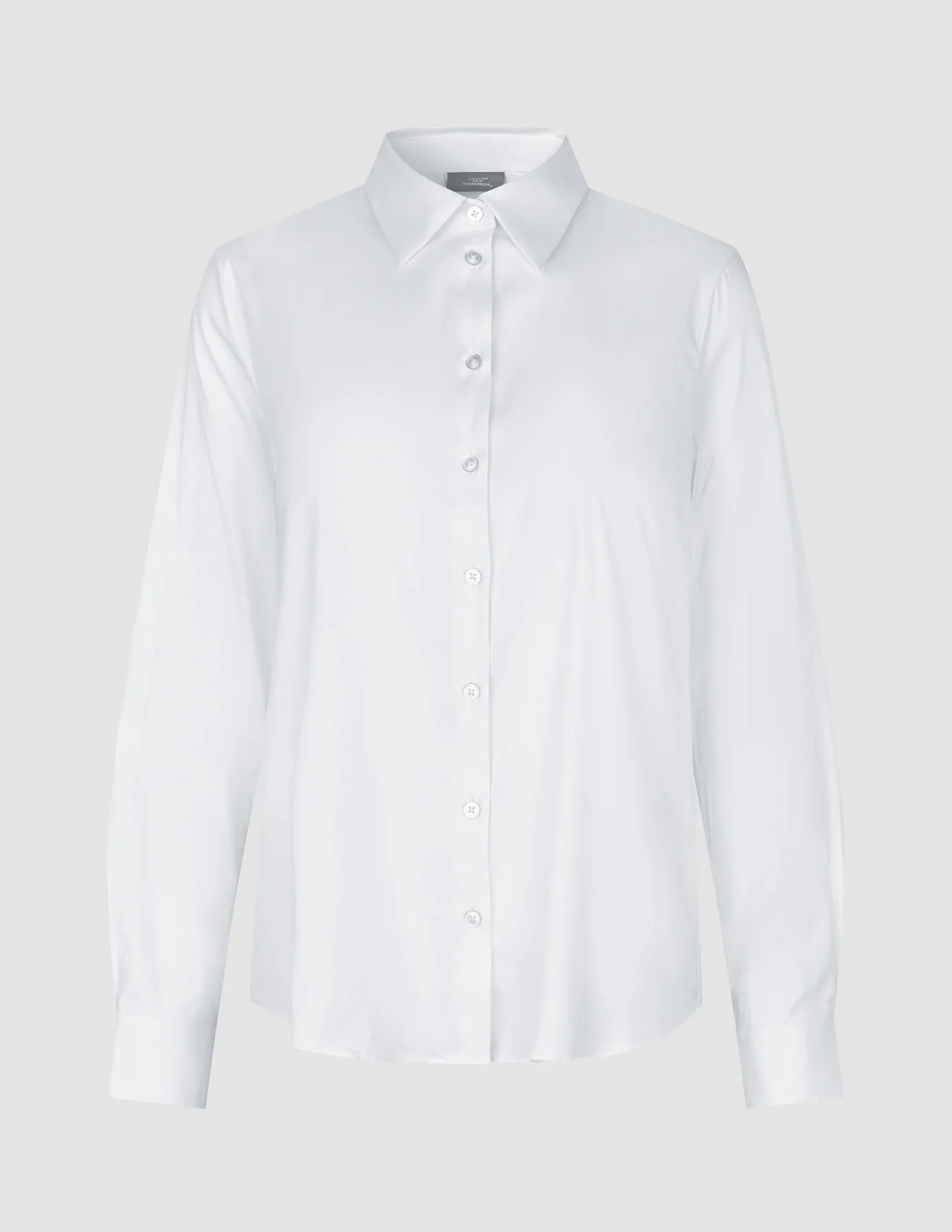 Women Oxford Shirt White Regular - Image 3
