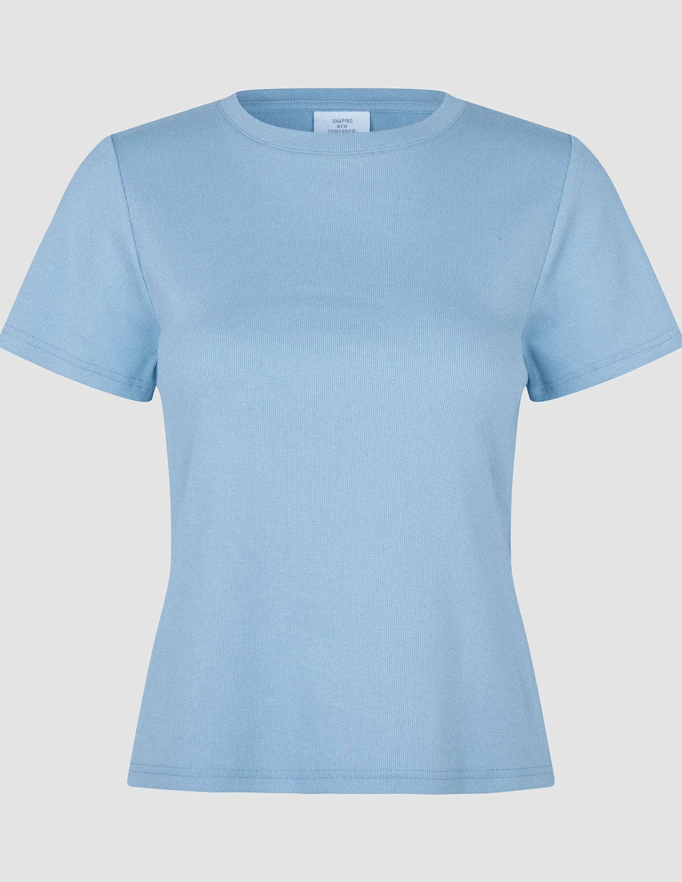 Women's Rib T-Shirt Blissful Blue - Image 3