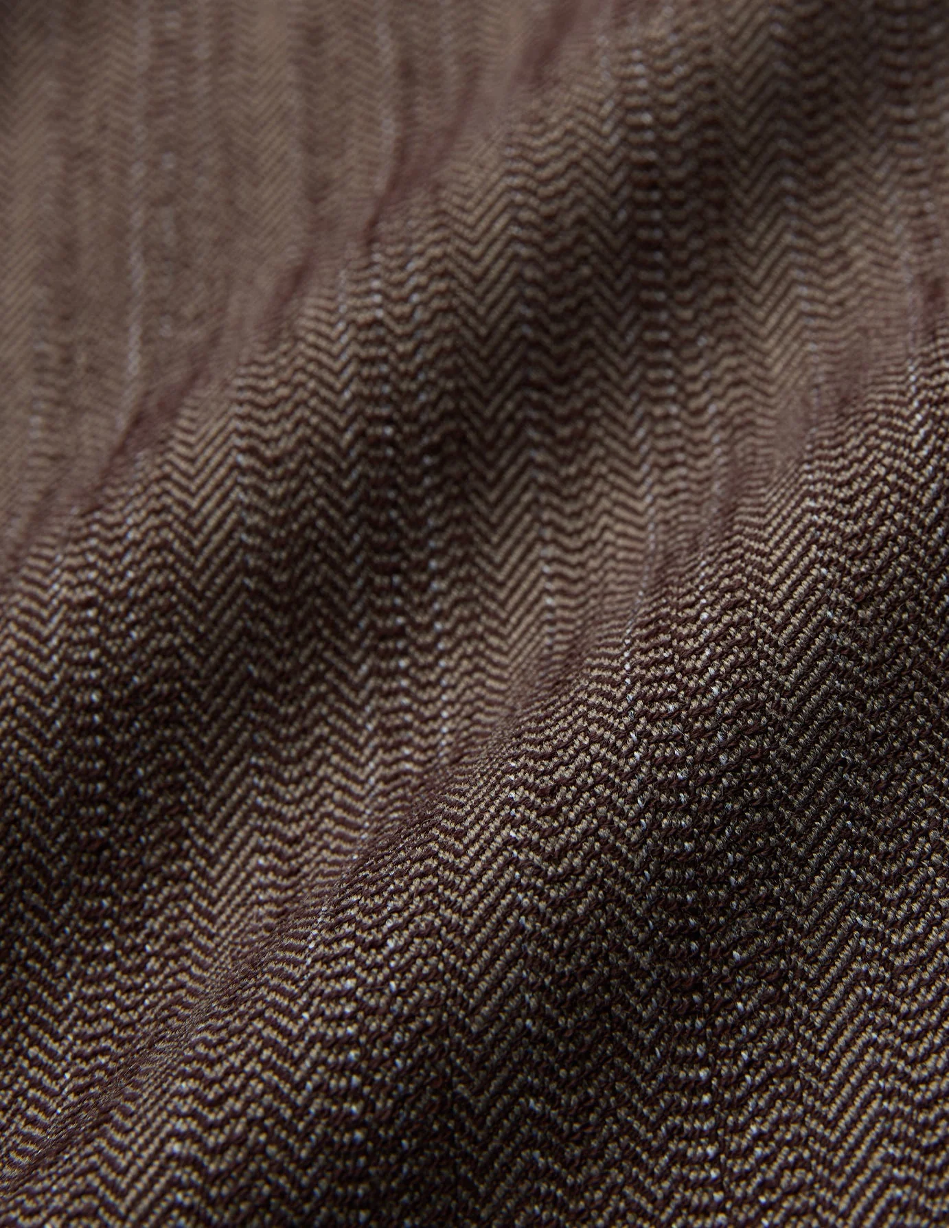 Women Serene Pants Wide Brown Stone Herringbone - Image 7