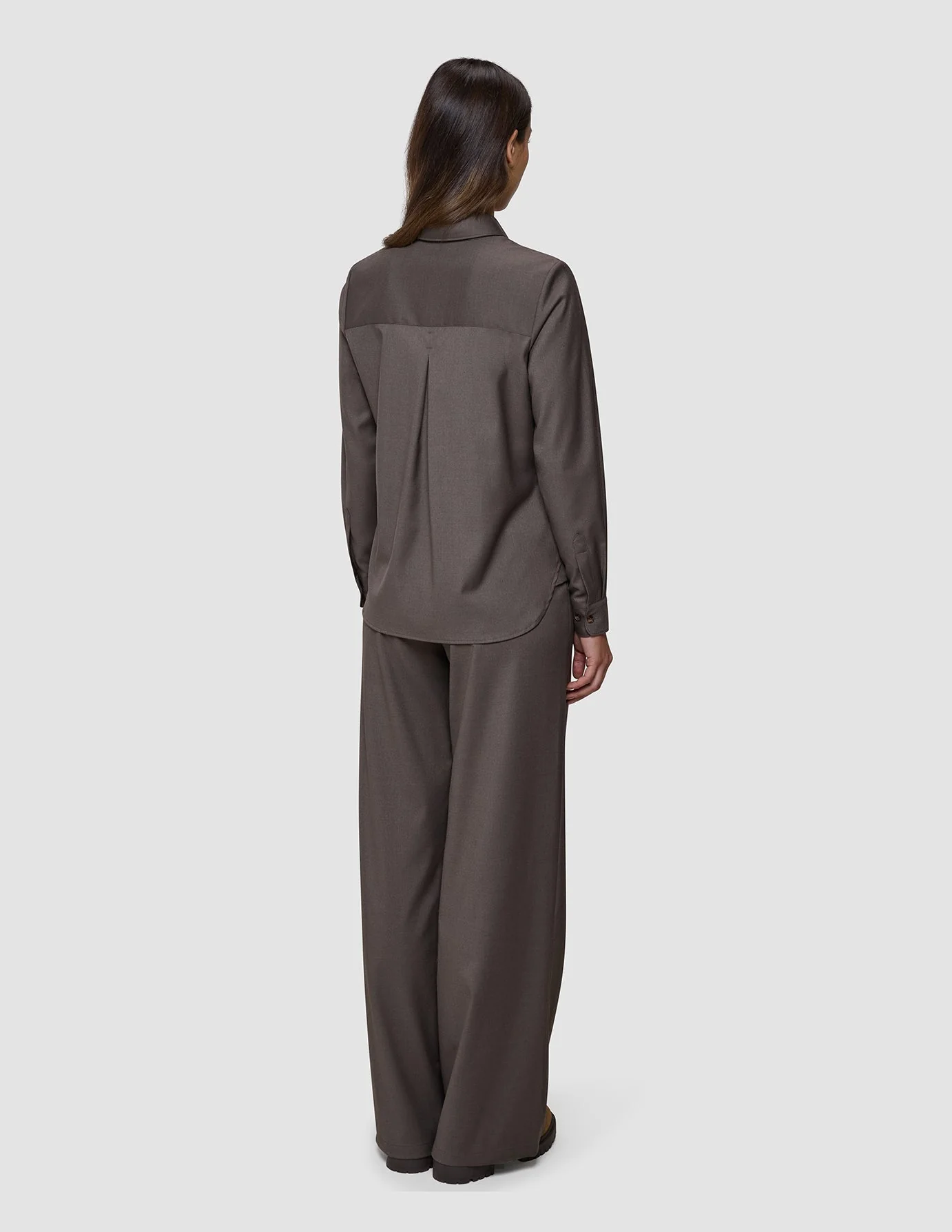 Women's Skye Shirt Dark Chestnut Melange - Image 6