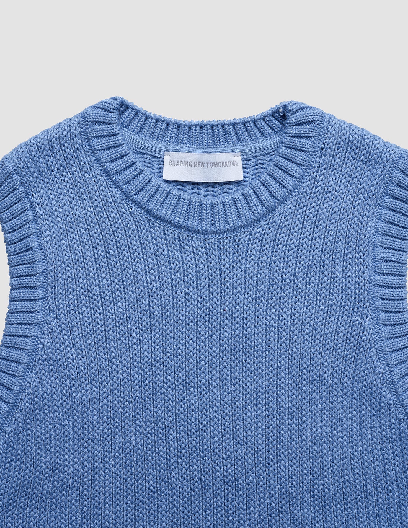 Women's Structured Knit Top Serenity Blue - Image 6