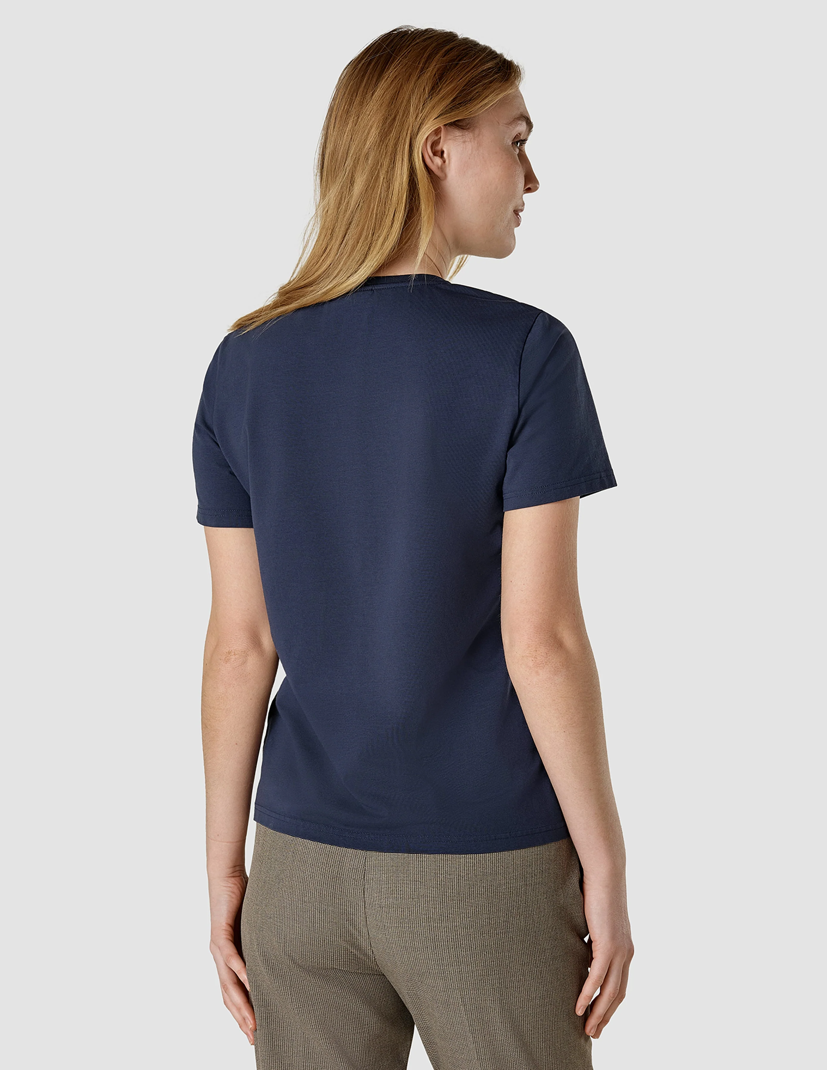 Supima Autograph T-shirt Navy - Image 5