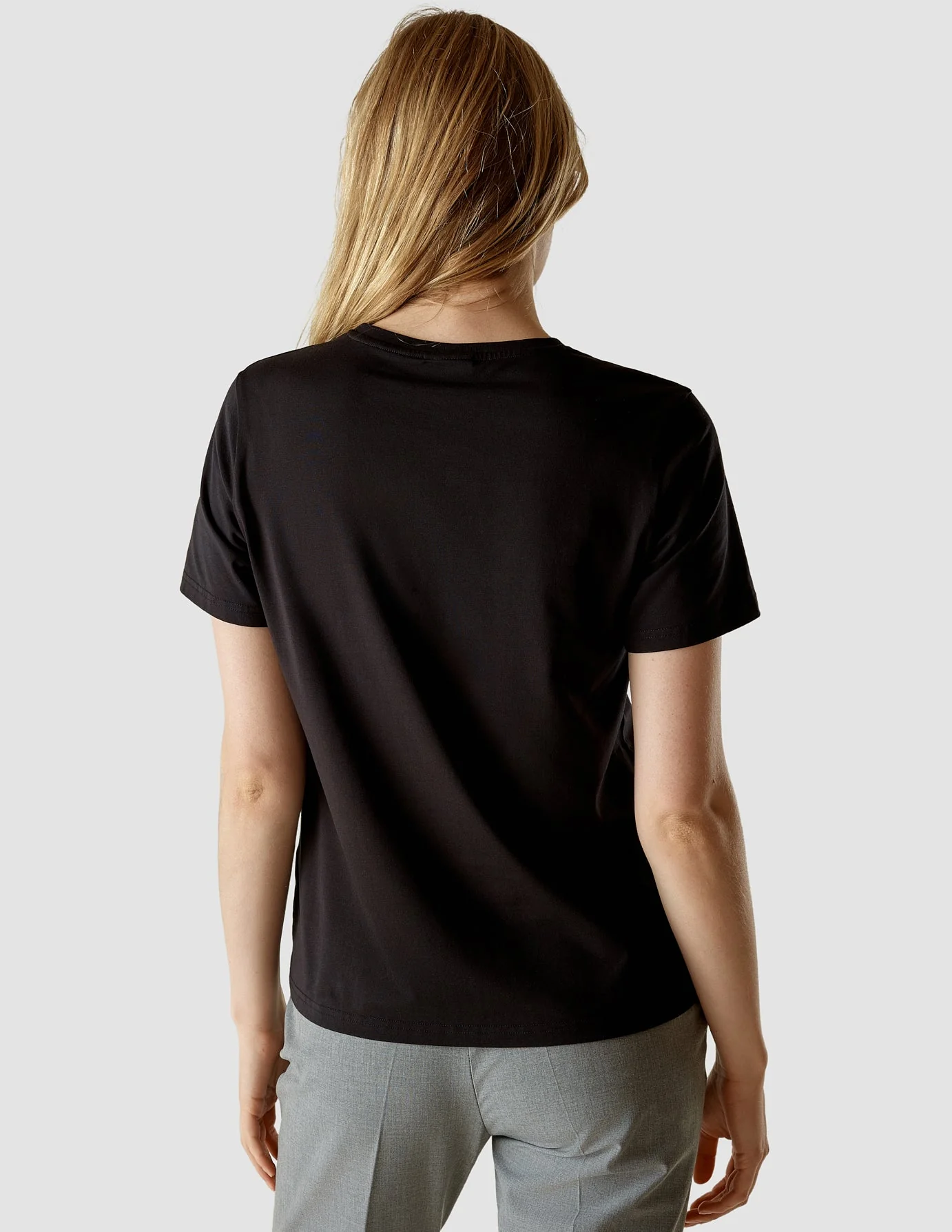 Supima T-shirt Black - Image 4