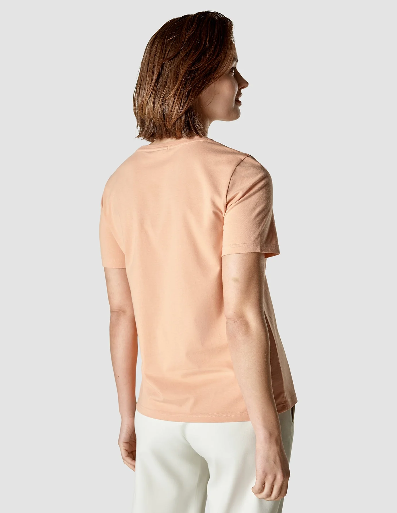 Supima T-shirt Peach - Image 4