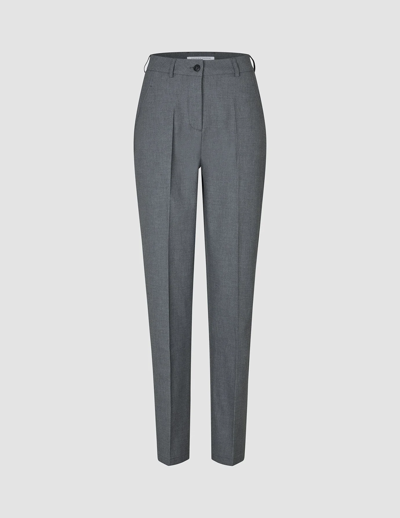Women's Essential Pants Tapered Dark Grey Melange - Image 3