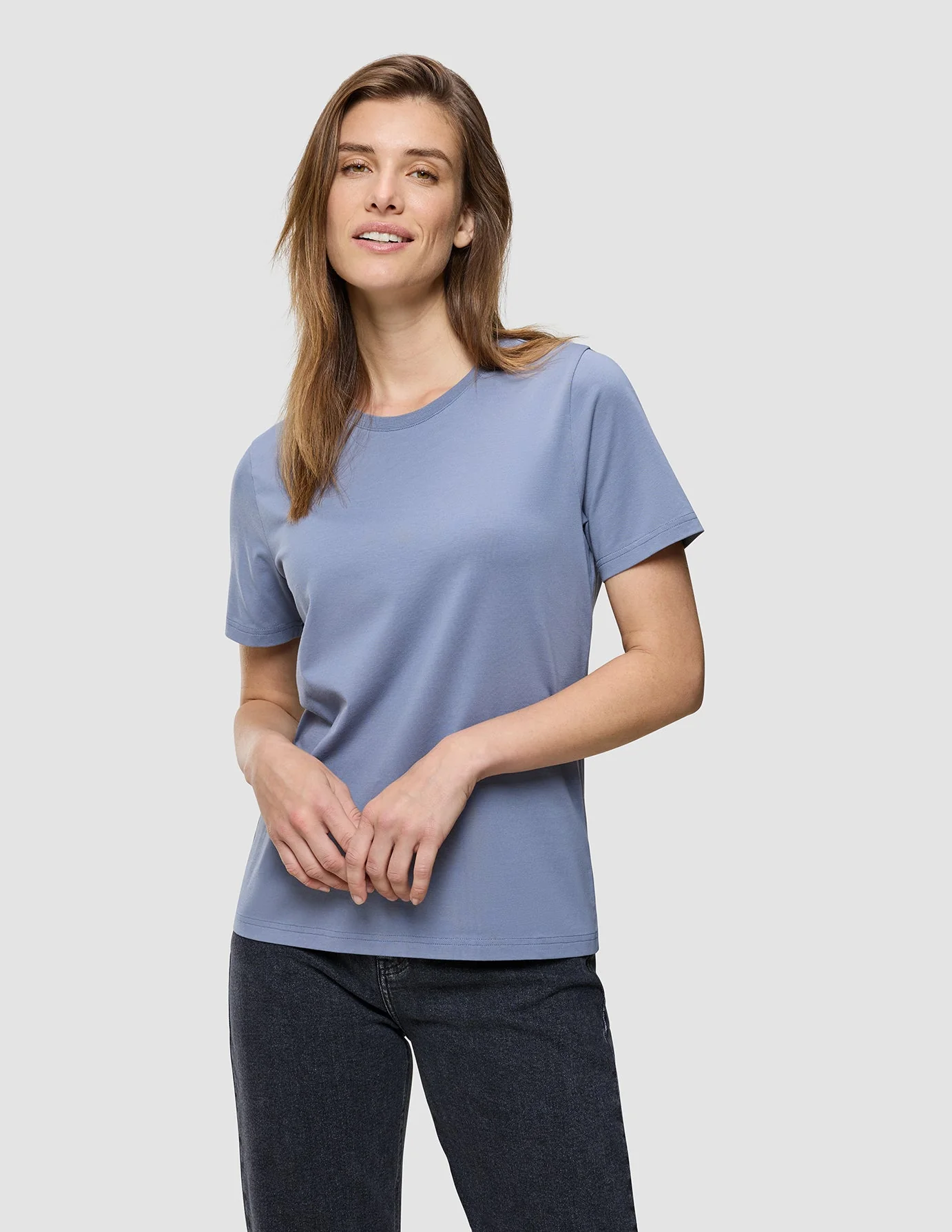 Women's Supima T-shirt Frost Blue - Image 4